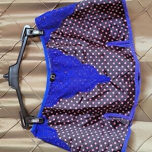 EUC- Paramour Lace Trimmed Polka Dot Lingerie Mini Skirt